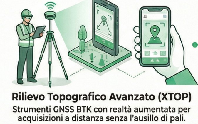 Rilievo topografico avanzato XTOP con GNSS RTK