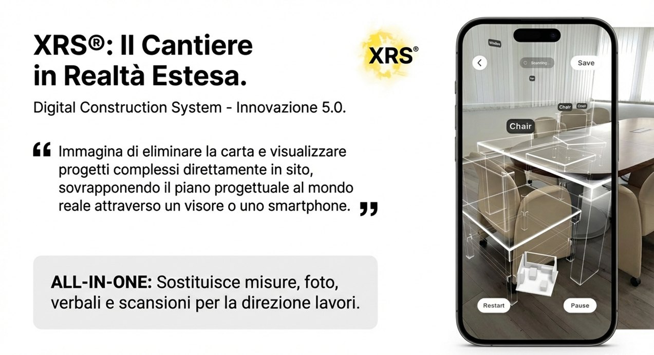 XRS® — il cantiere in realtà estesa, visualizzazione su smartphone